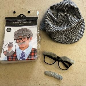Grandpa Costume Kit with 3 pcs. One Size for Kids or Adults